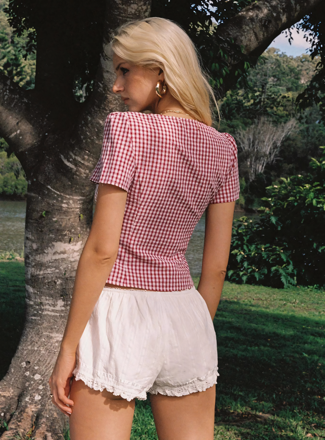 Isla | Playful Checkered Top