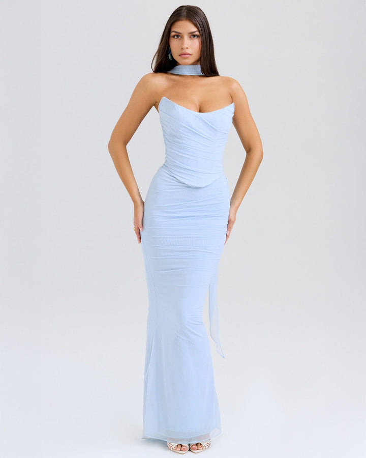 Joyce | Elegant Sculpted Gown