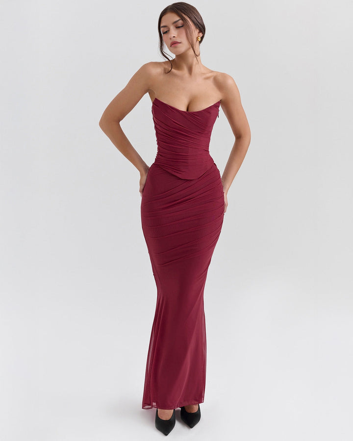 Joyce | Elegant Sculpted Gown