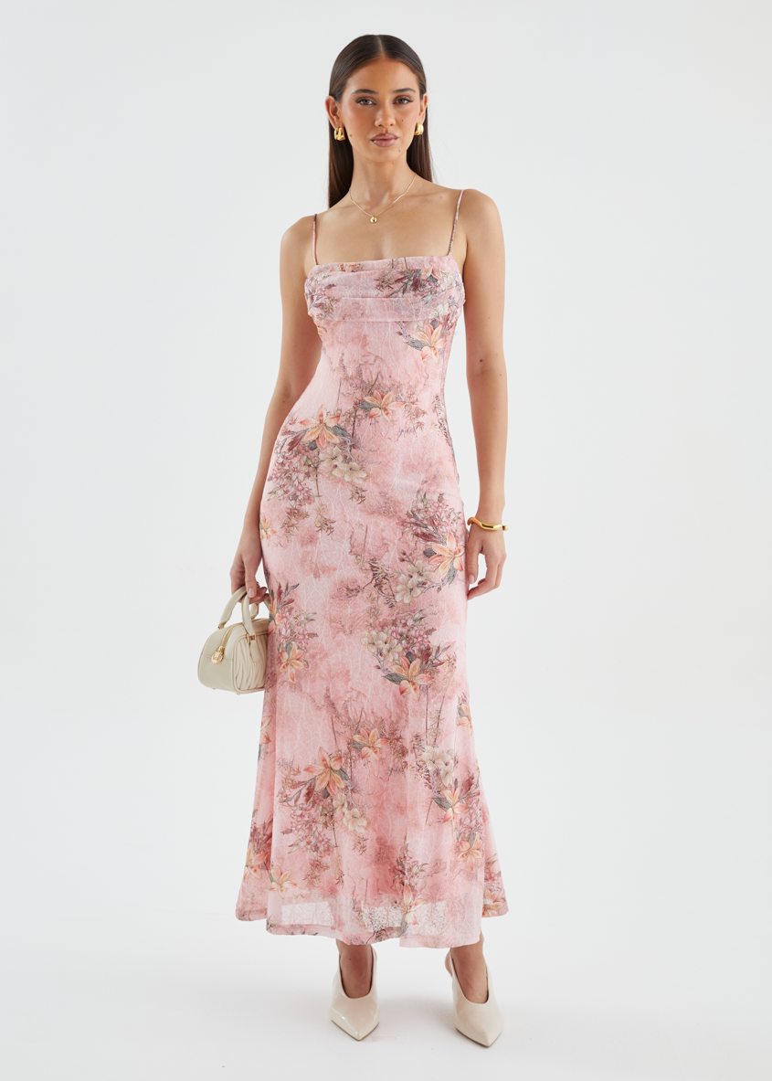 Stassie Maxi Dress - Pink Floral