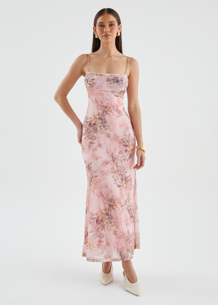 Stassie Maxi Dress - Pink Floral