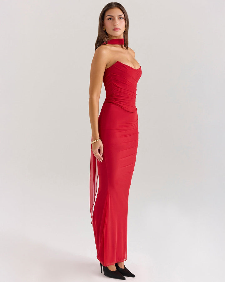 Joyce | Elegant Sculpted Gown