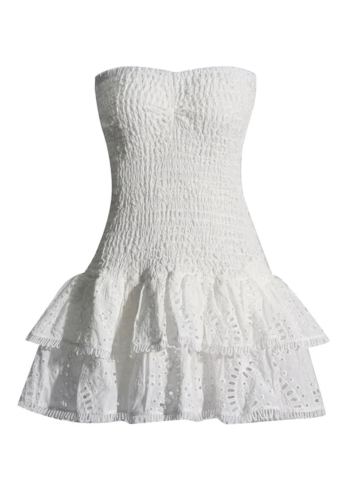 Odalys | Elegant Eyelet Dress