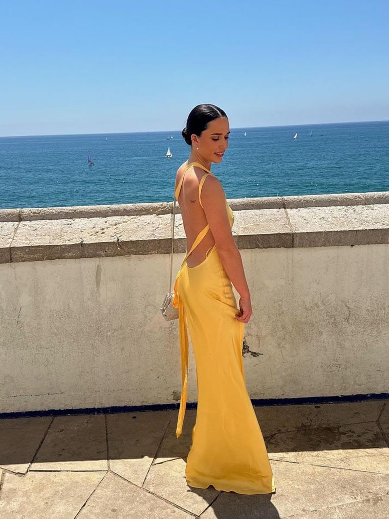 Sable | Amberglow Slip Gown