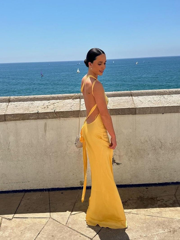 Sable | Amberglow Slip Gown