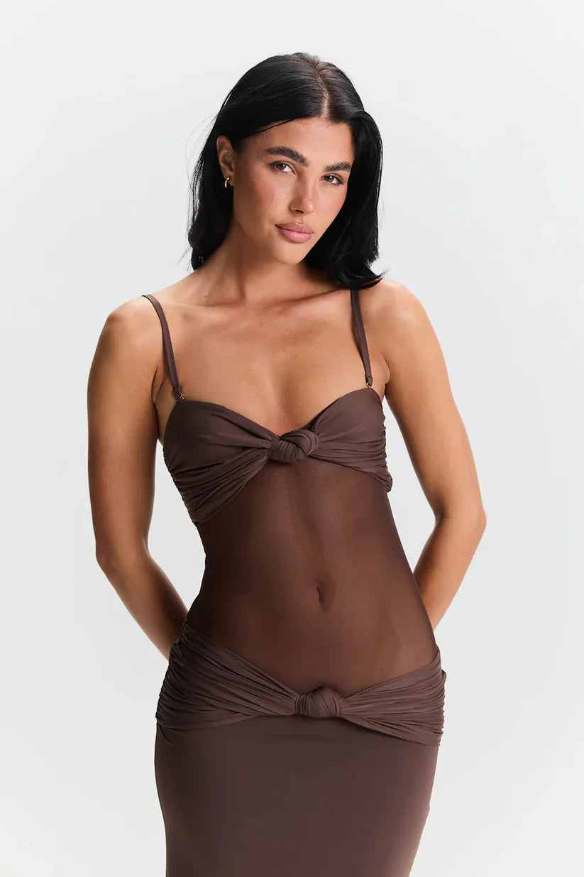 Thalia | Sultry Sheer Gown