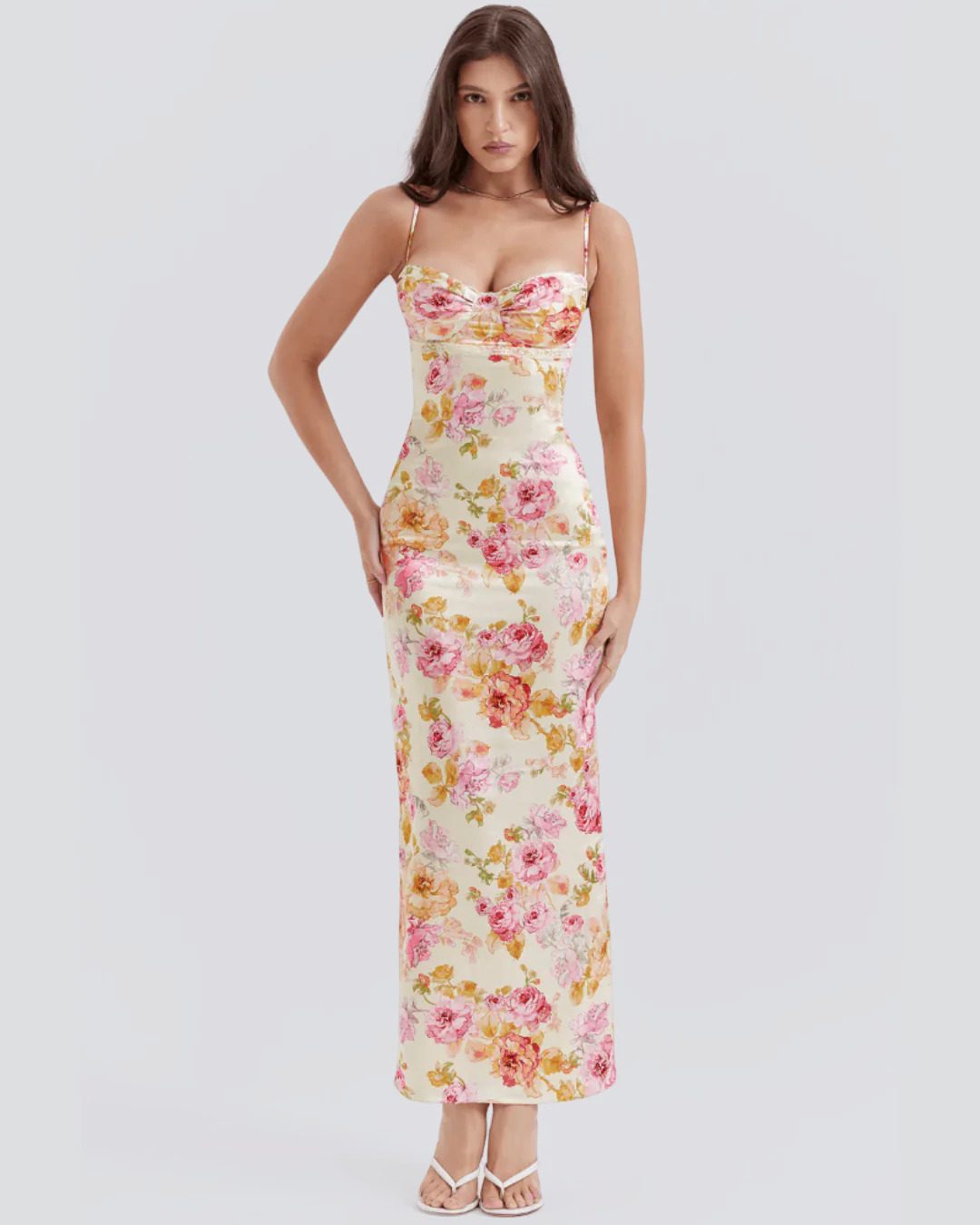 Ginevra | Robe Florale Flatteuse