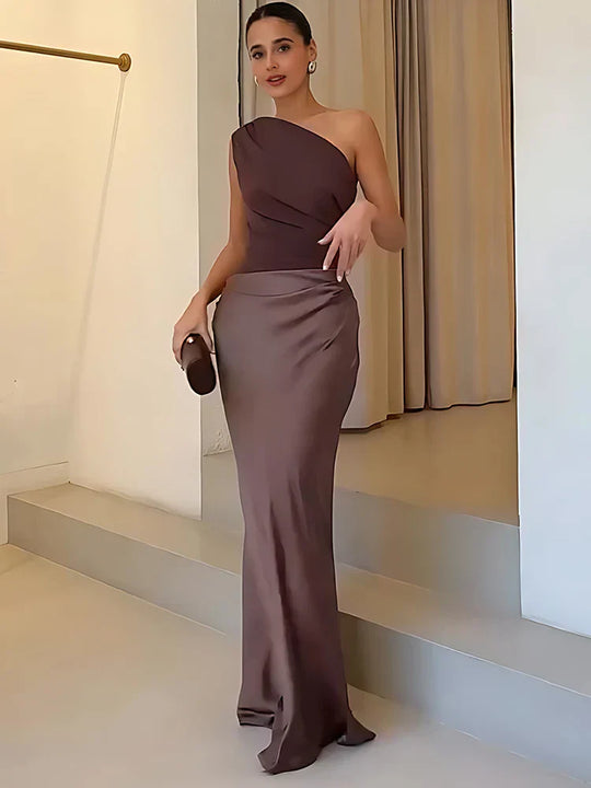 Seana™ One-Shoulder Maxi Dress