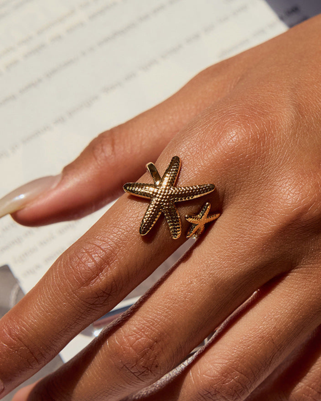 Zinnara | Ocean-Inspired Open Ring