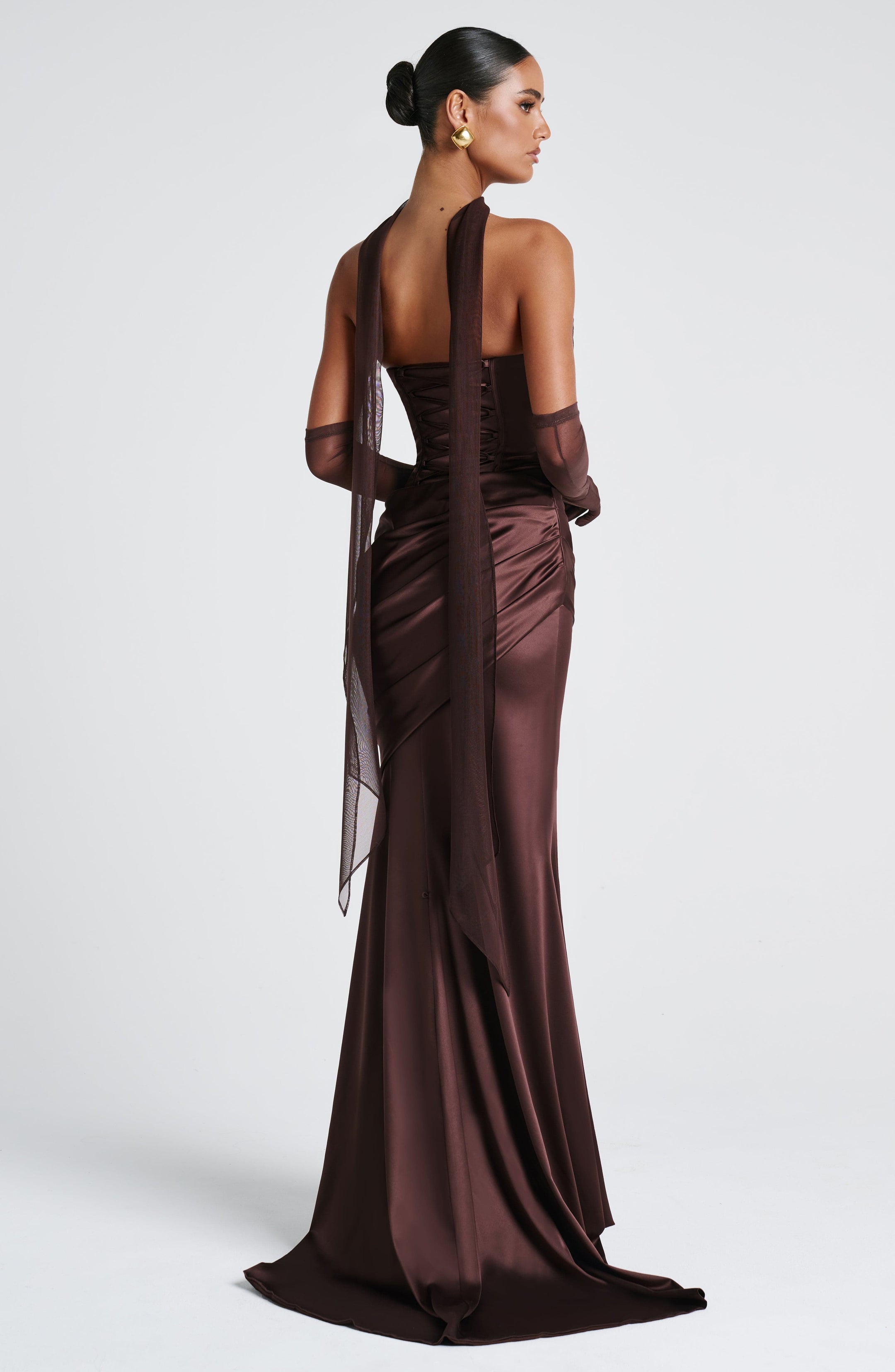 Ayla Scarf - Plum Brown