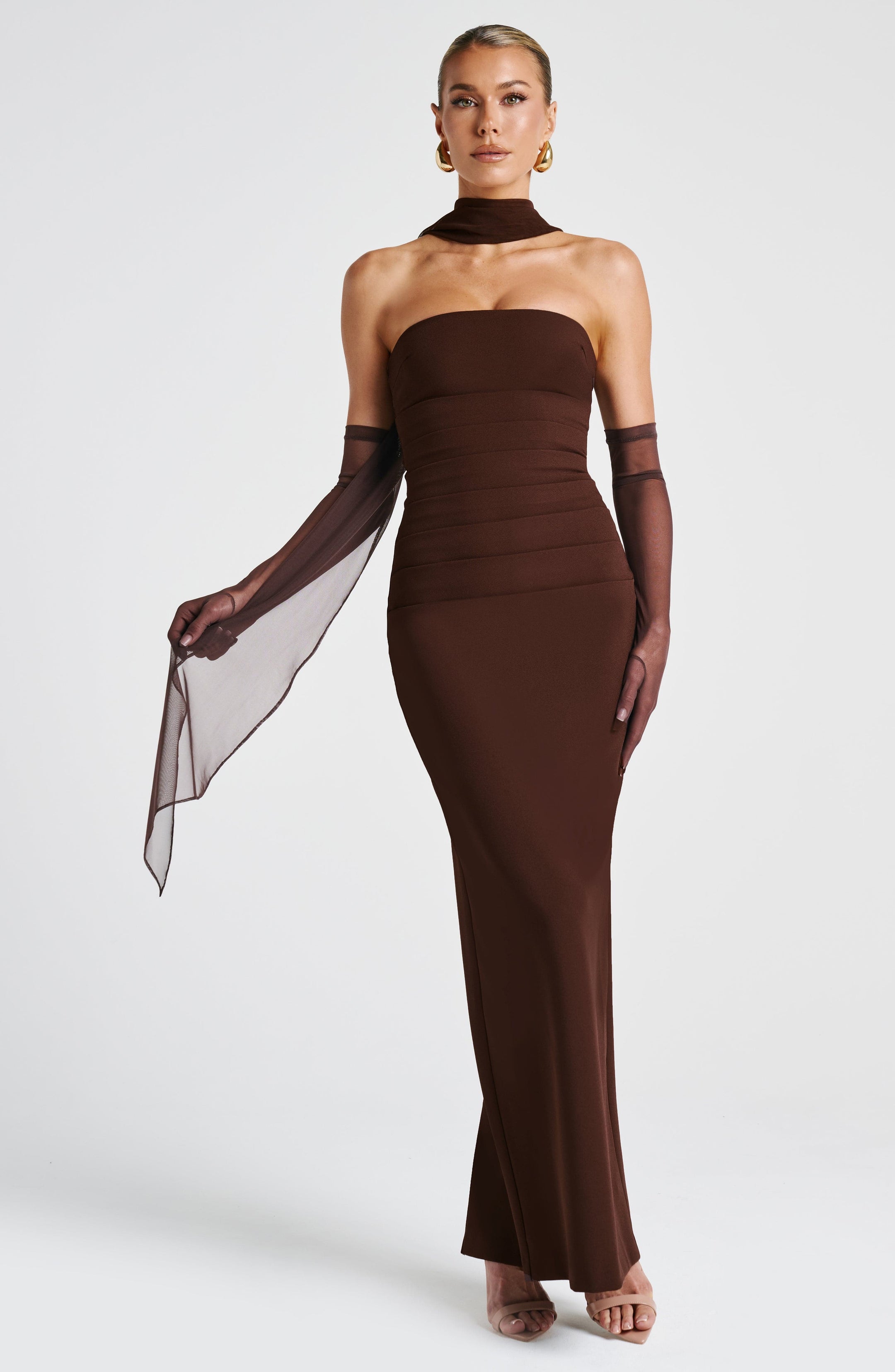 Ayla Scarf - Plum Brown