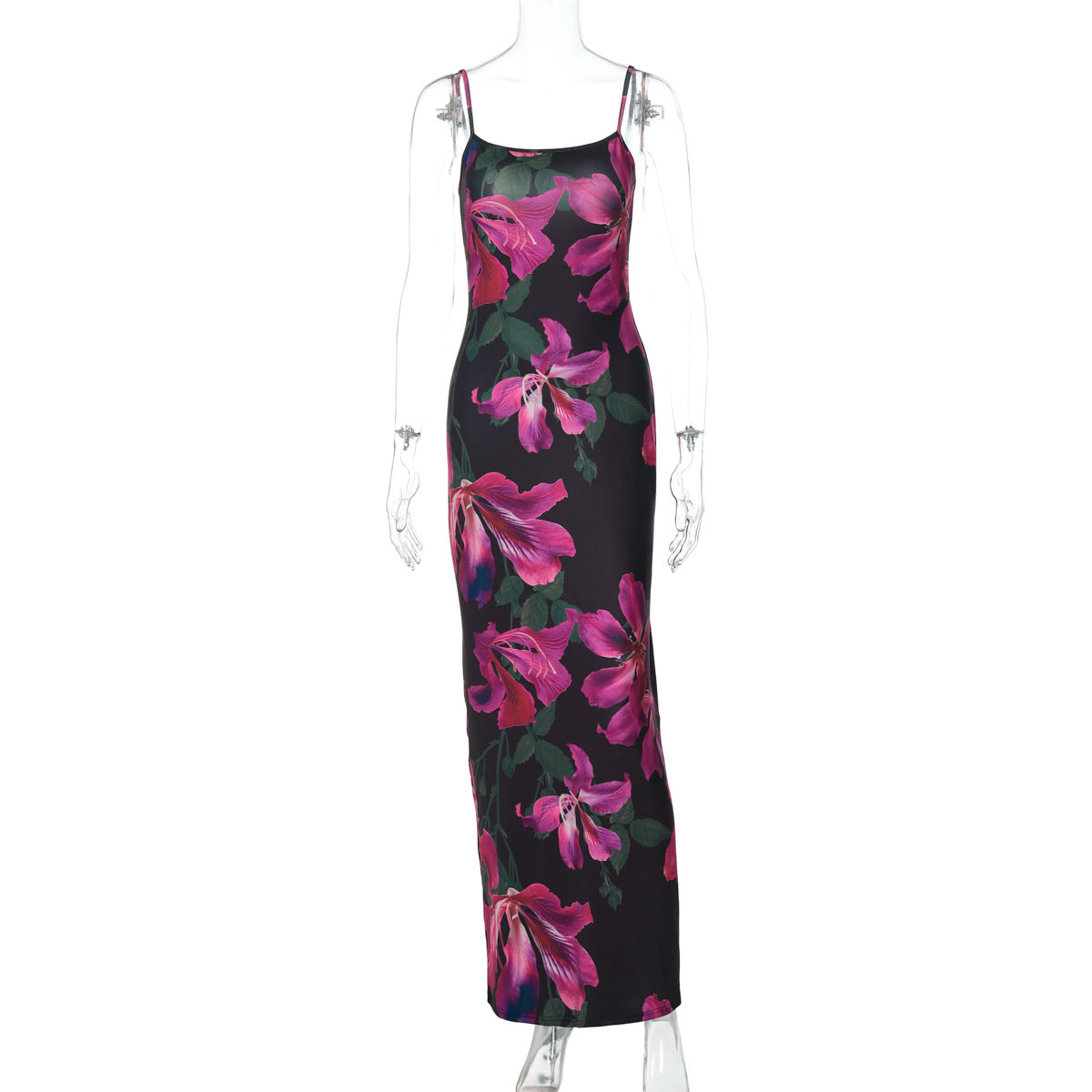Women's Fashionable Printed Slim-fit Slip Dress
