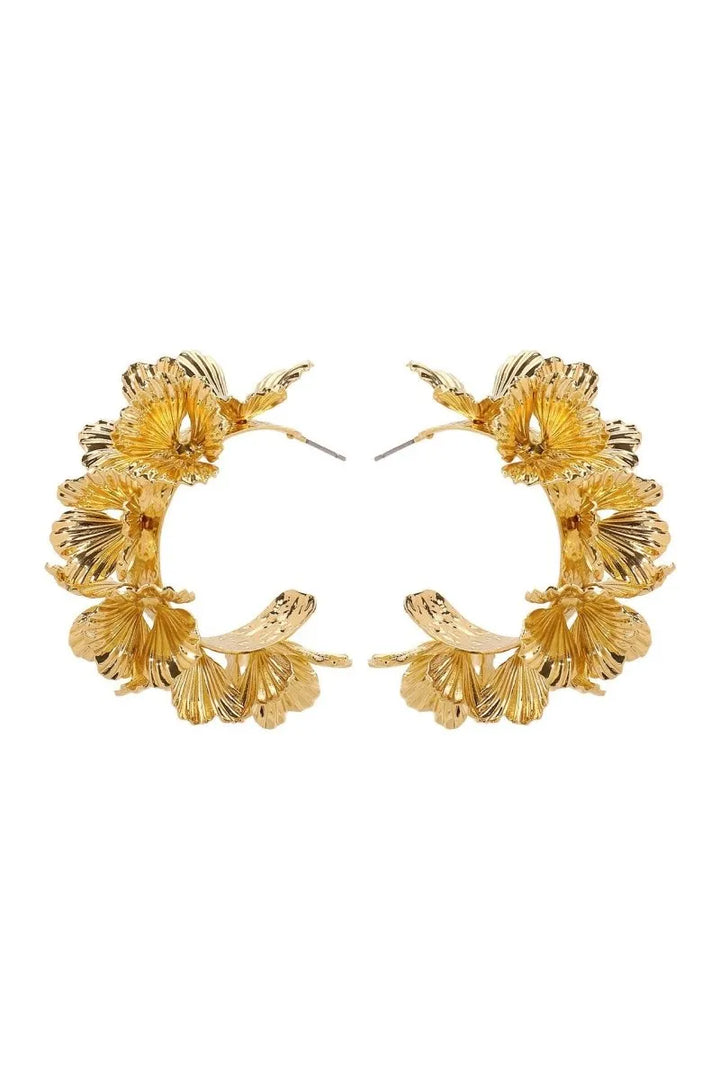 Iseabail | Floral Curve Earrings