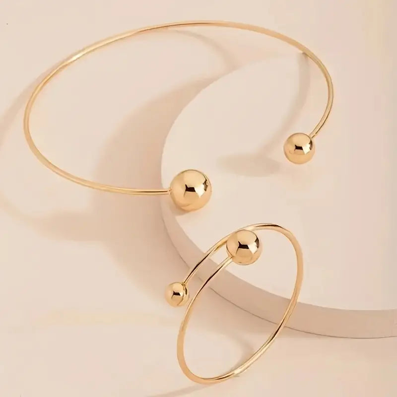 Alethea | Sculpted Sphere Statement Set