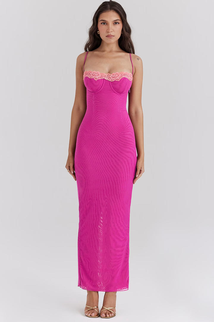 Delilah | Robe Détail en Dentelle
