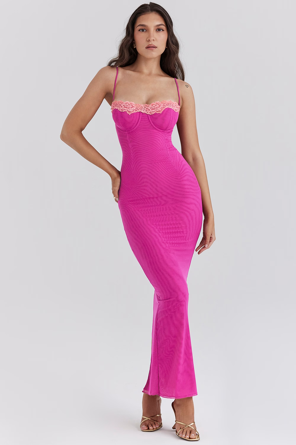 Delilah | Robe Détail en Dentelle