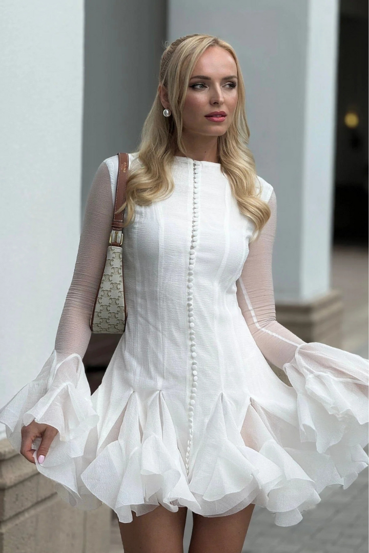 Dahlina | Romantic Ruffle Accent Dress