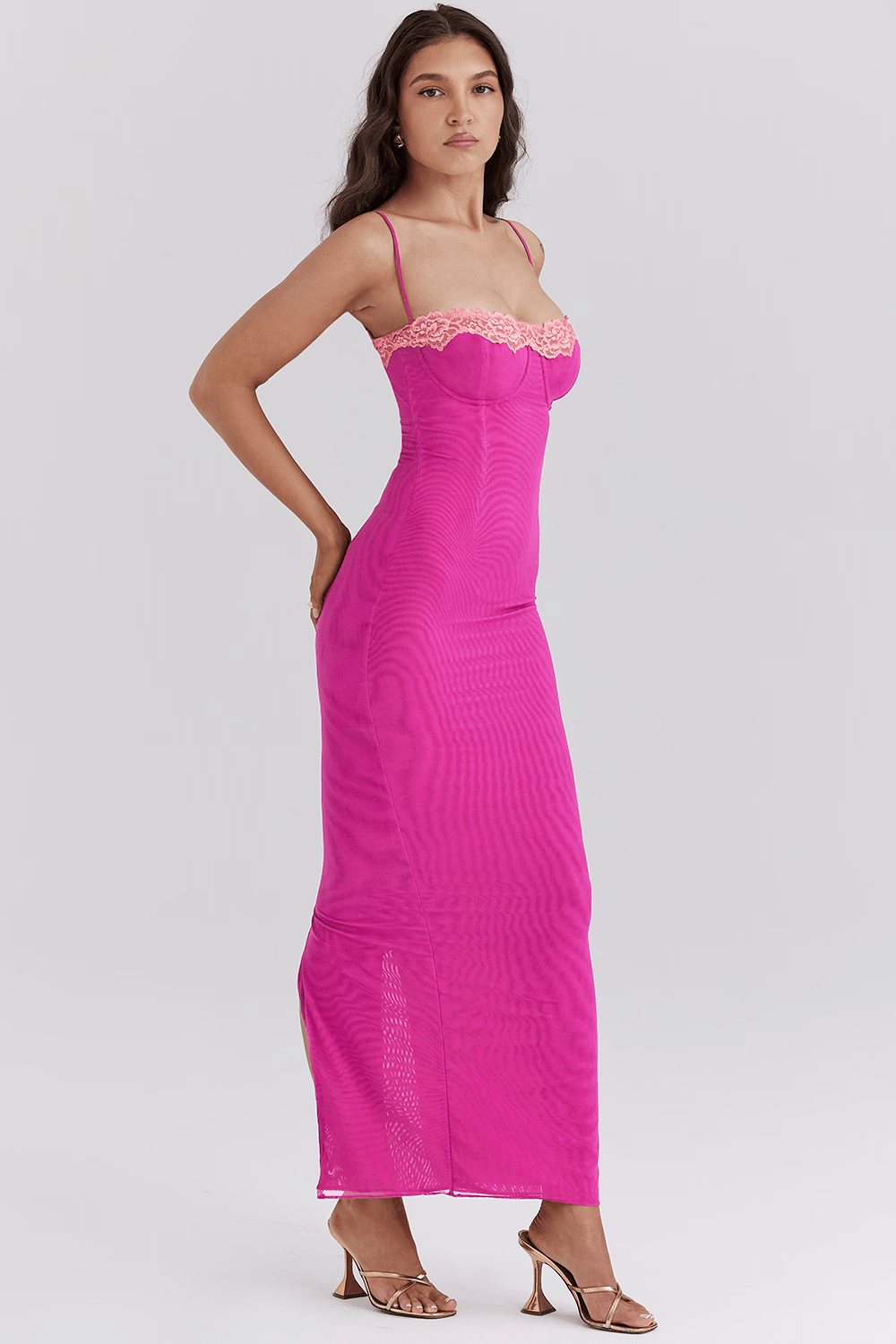 Delilah | Robe Détail en Dentelle