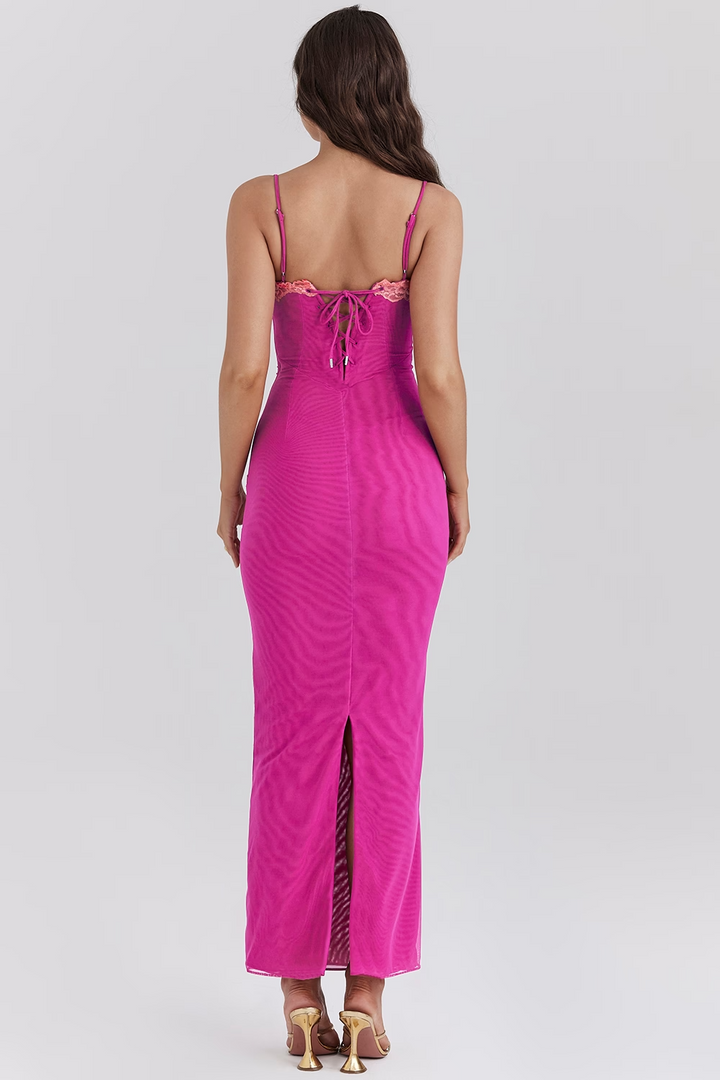 Delilah | Robe Détail en Dentelle