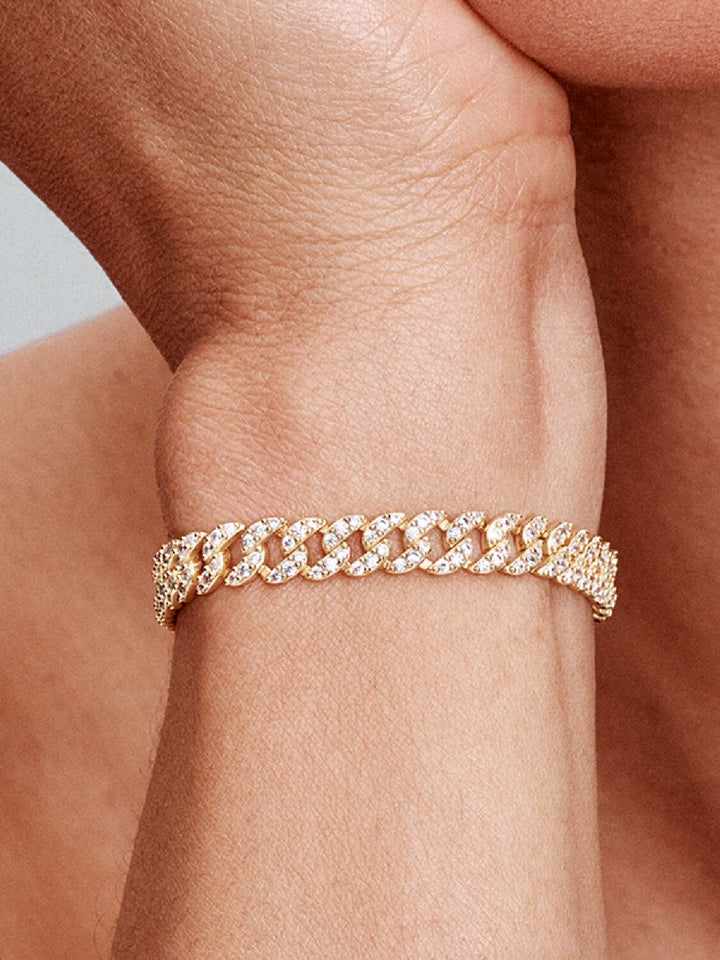 Wendolyn | Pavé Link Statement Bracelet