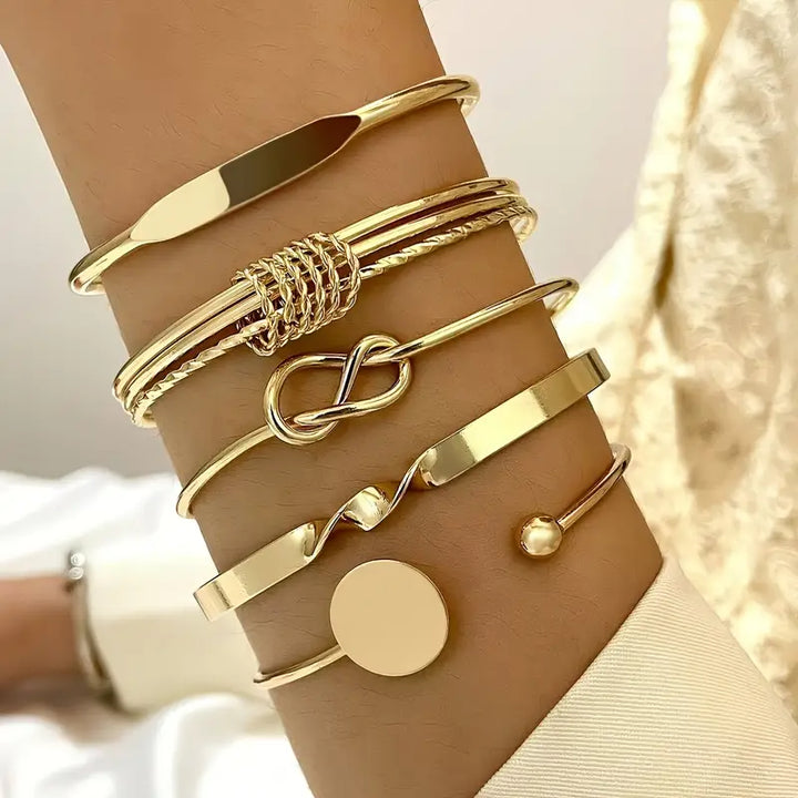 Orabella | Statement Gold Bracelet Set