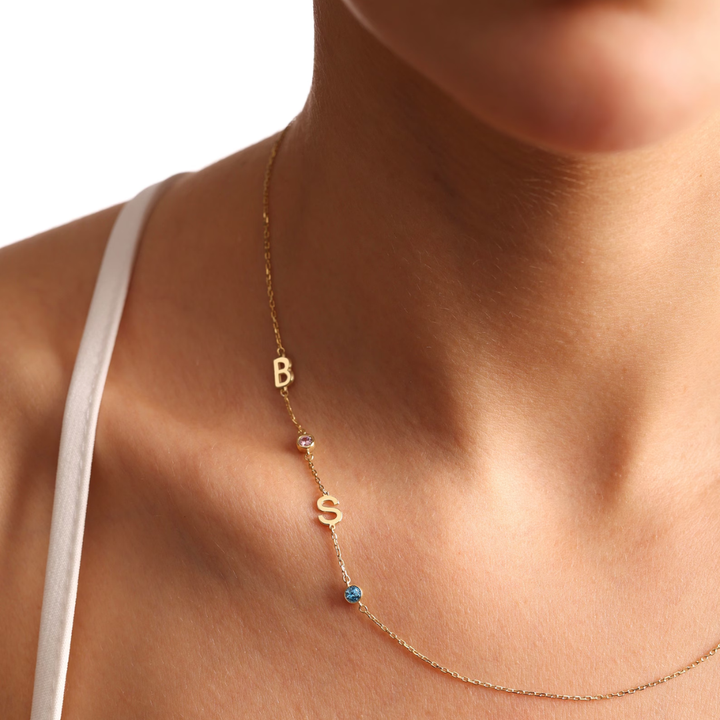 BIRTHSTONES  - NECKLACE