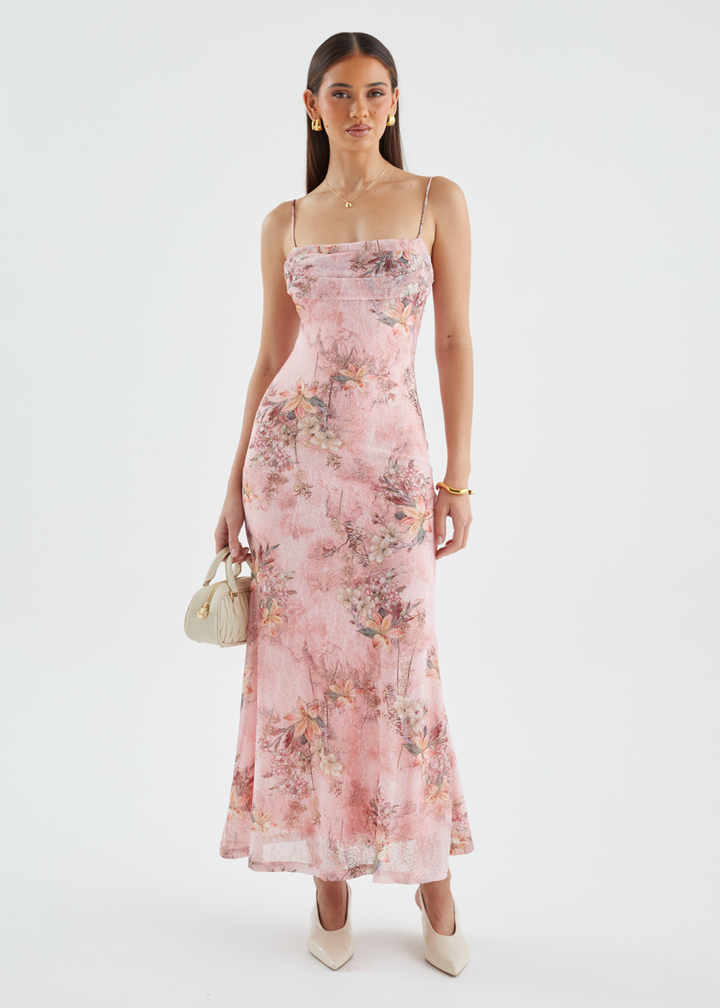 Stassie Maxi Dress - Pink Floral