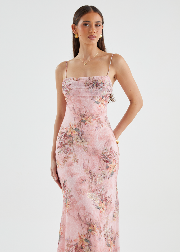Stassie Maxi Dress - Pink Floral