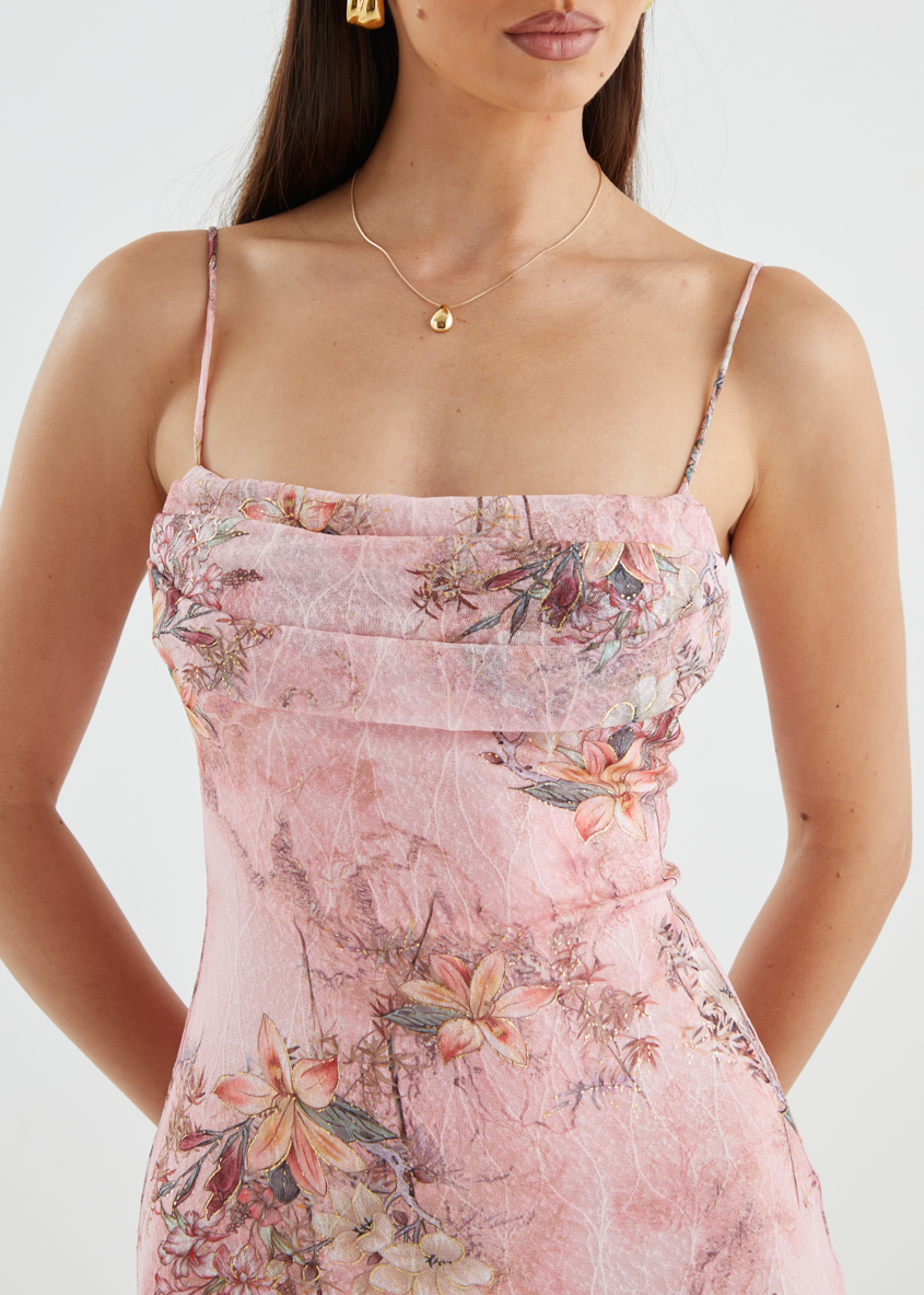 Stassie Maxi Dress - Pink Floral