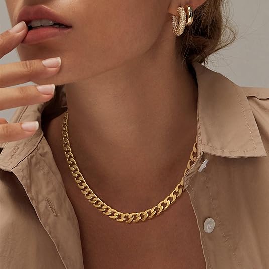 Kalvine | Luxe Thick Chain Necklace
