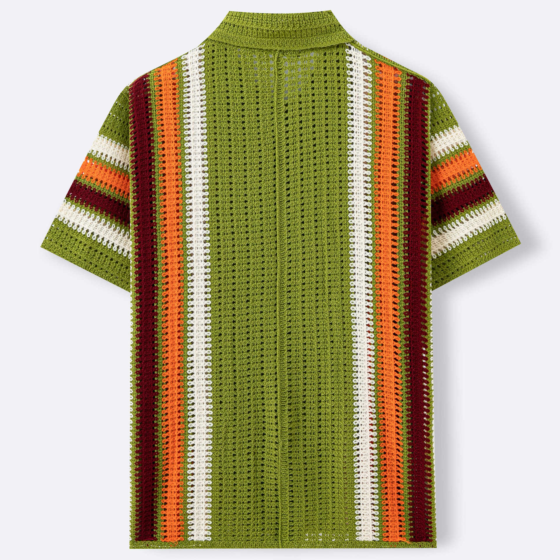 Mens Hollow-Out Crochet Knit Sweater From Europe And The US