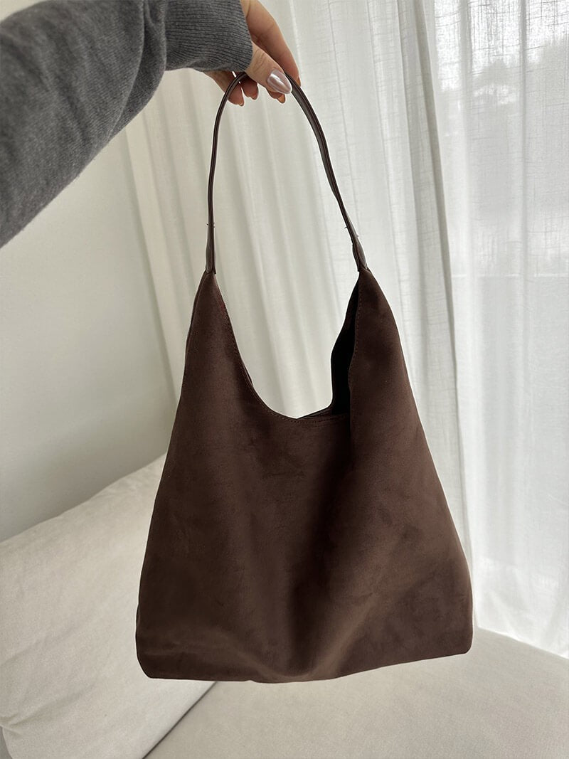 Cariad | Minimalist Suede Shoulder Bag