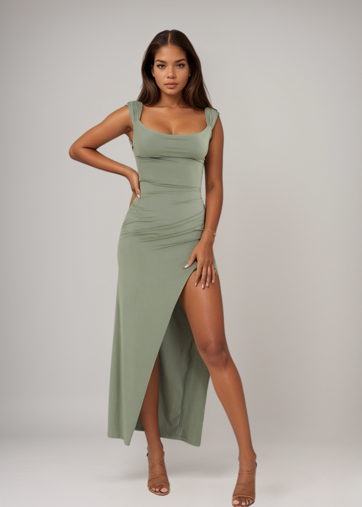 Millie | Striking Slit Dress