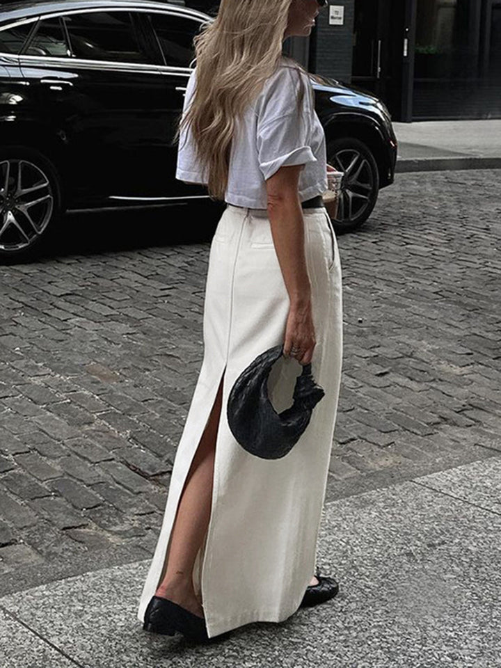 Amelia | Parisian Slit Maxi Skirt