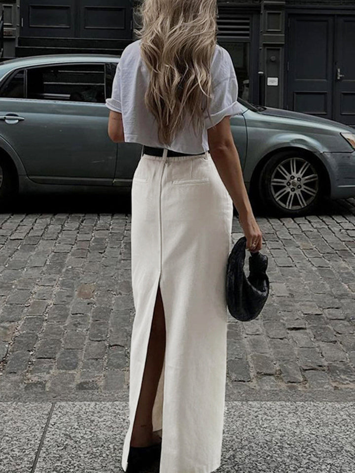 Amelia | Parisian Slit Maxi Skirt