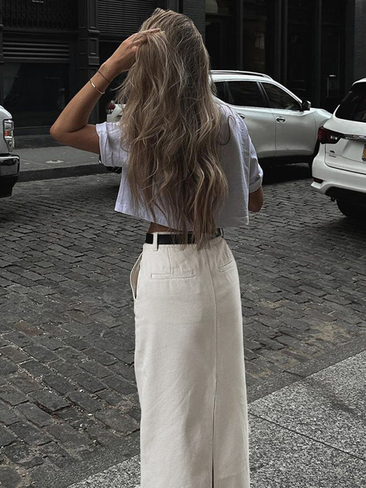 Amelia | Parisian Slit Maxi Skirt