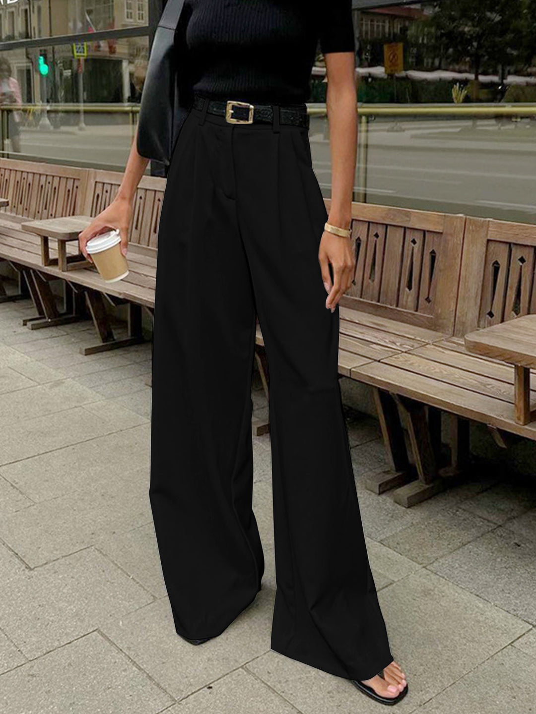Georgia | Solid Wide Leg Pants