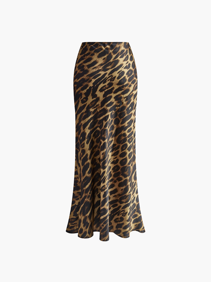 Nolwenn | Leopard Print Maxi Skirt