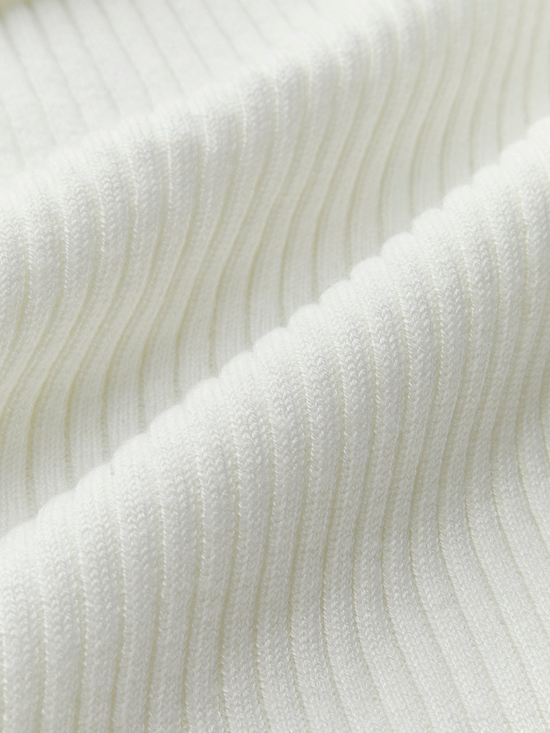 Evie | Knit Ribbed Crew Neck Asymmetric Top