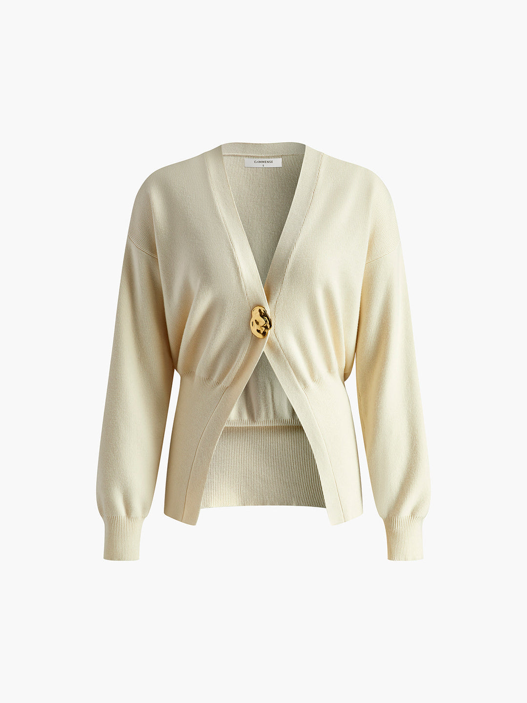 Isla | Golden Button Plain Cardigan