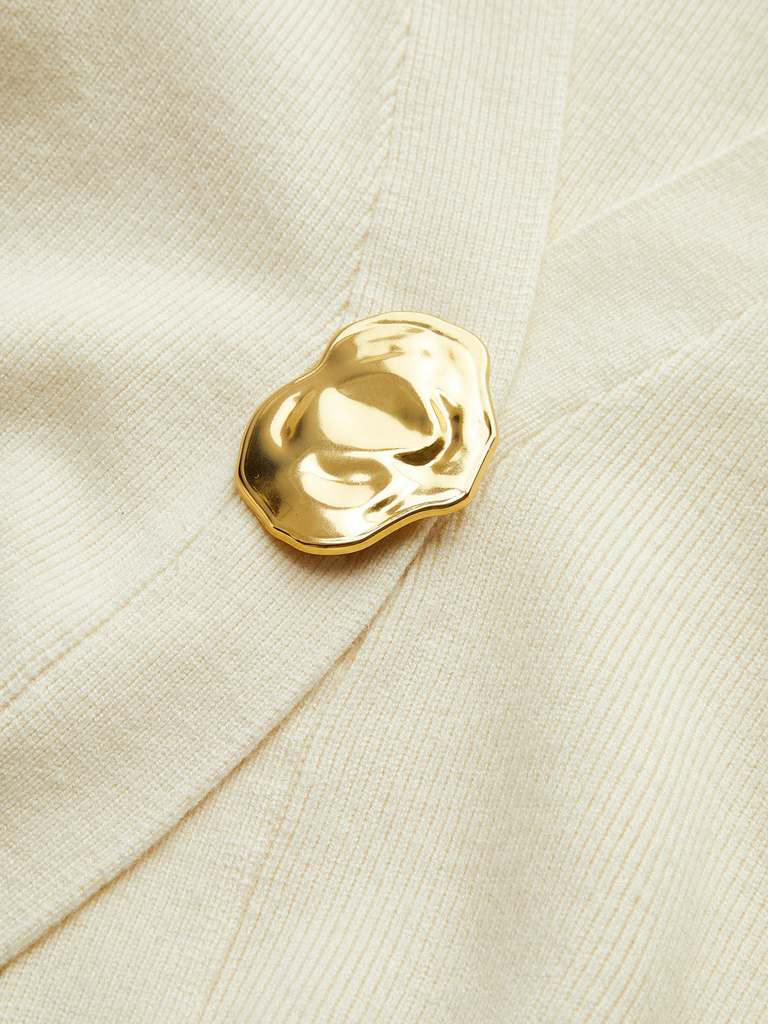 Isla | Golden Button Plain Cardigan