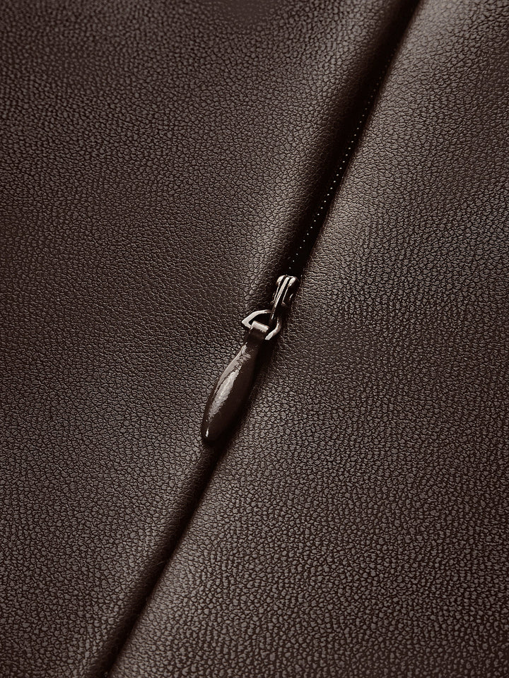 Sienna | Faux Leather Skinny Strappy Dress