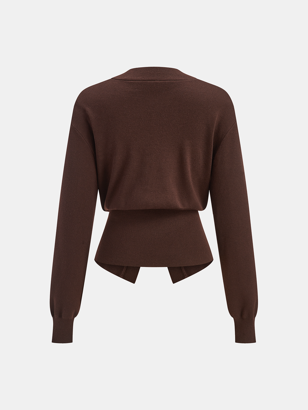 Millie | Metal Button V-Neck Knit Cardigan