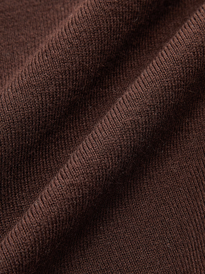 Millie | Metal Button V-Neck Knit Cardigan