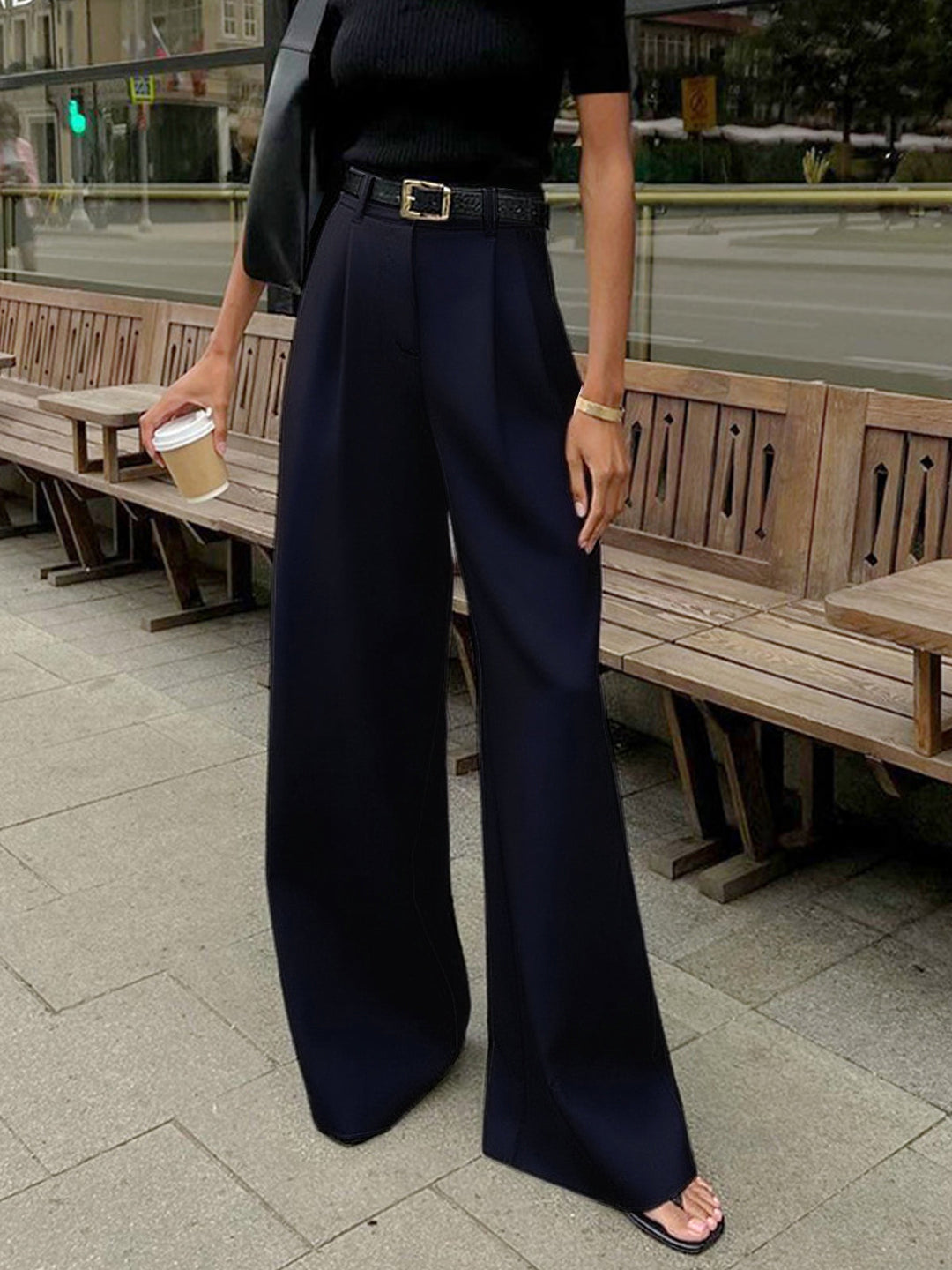 Georgia | Solid Wide Leg Pants