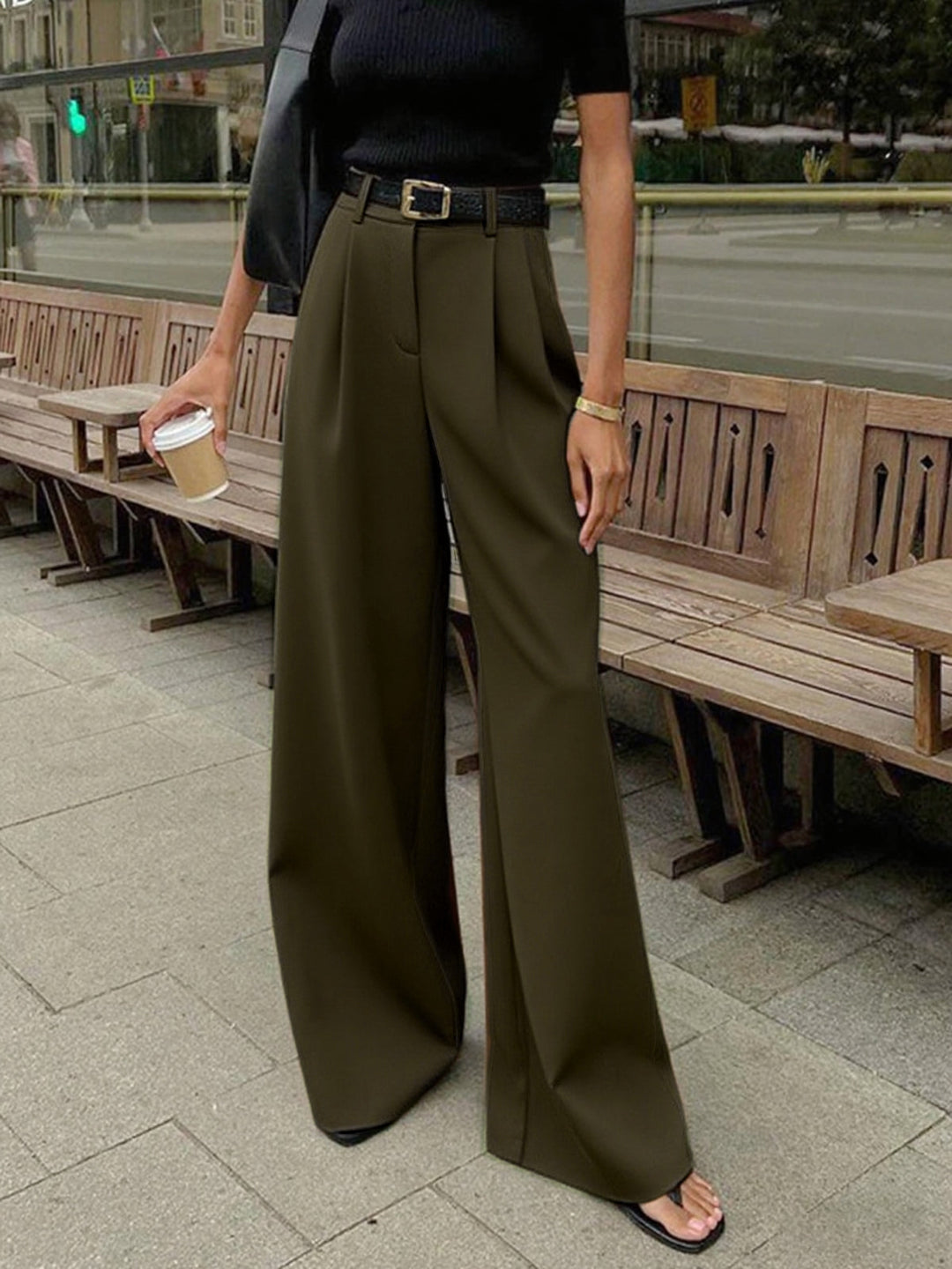 Georgia | Solid Wide Leg Pants
