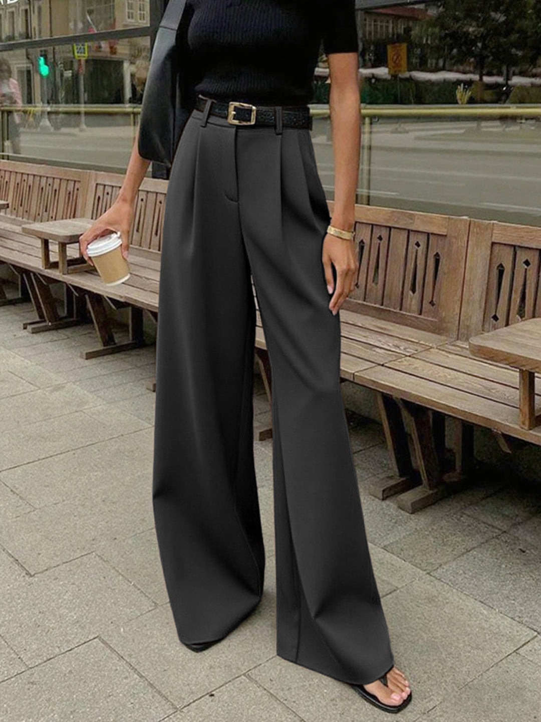 Georgia | Solid Wide Leg Pants