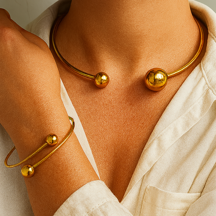 Alethea | Sculpted Sphere Statement Set