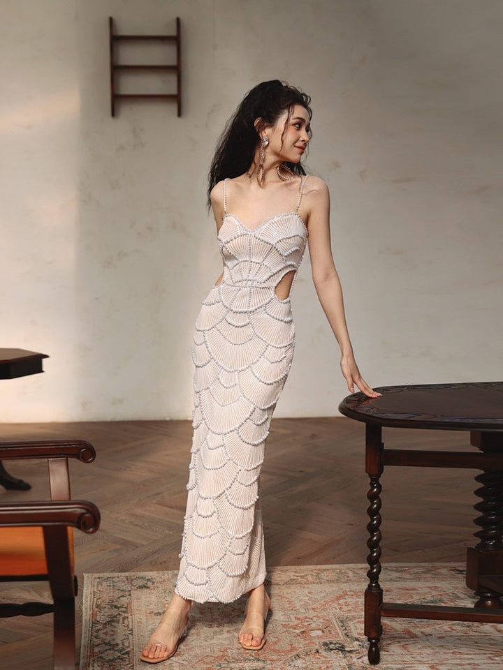Halvina | Embroidered Cutout Dress