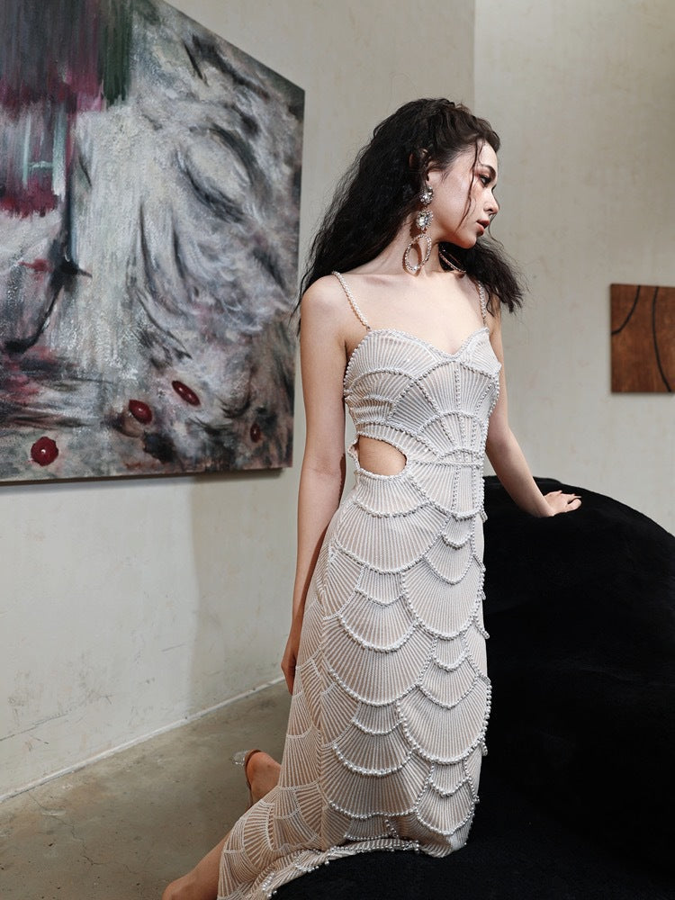 Halvina | Embroidered Cutout Dress